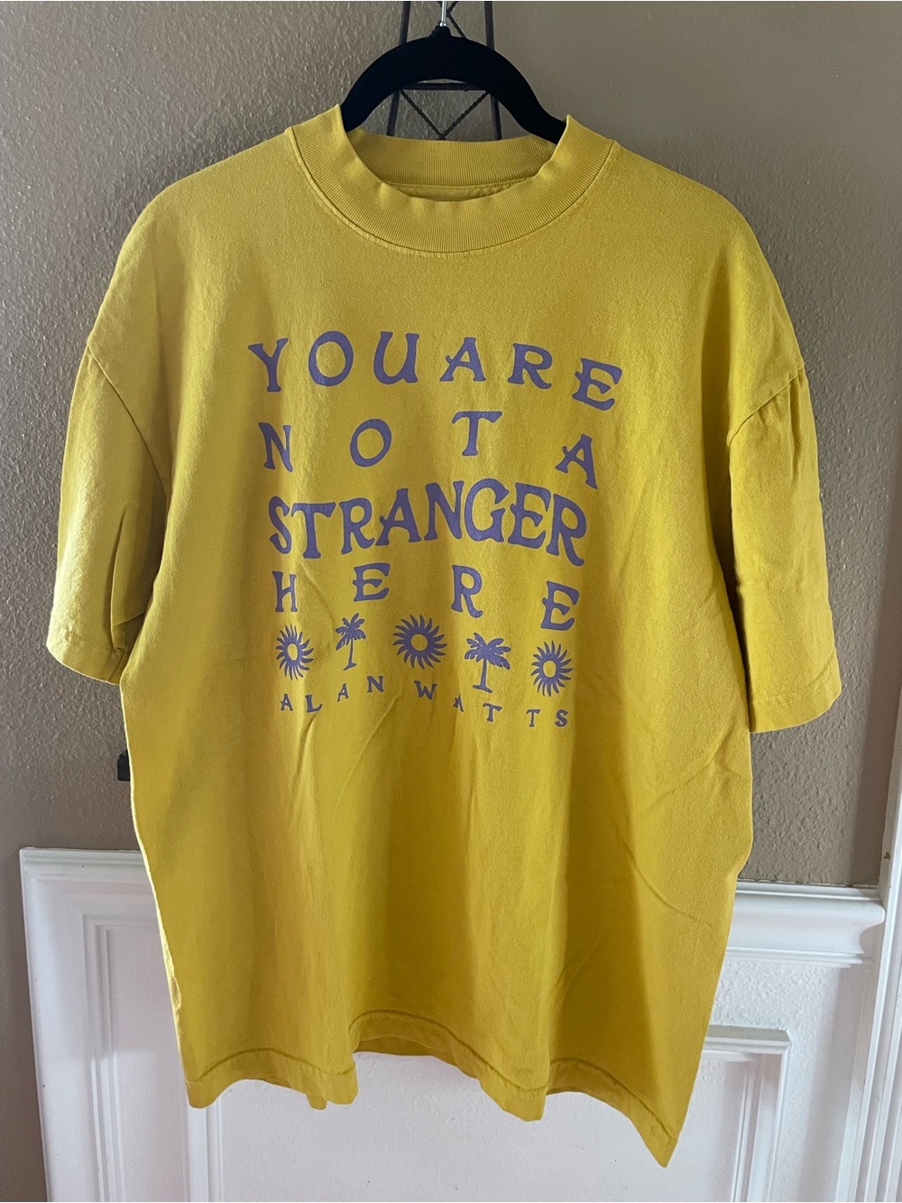 Alan Watts You Are Not A Stranger Here Cotton Womens Tee L